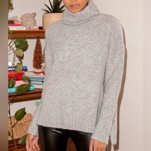 Lulu’s Favorite Dream Grey Turtleneck Sweater - Small